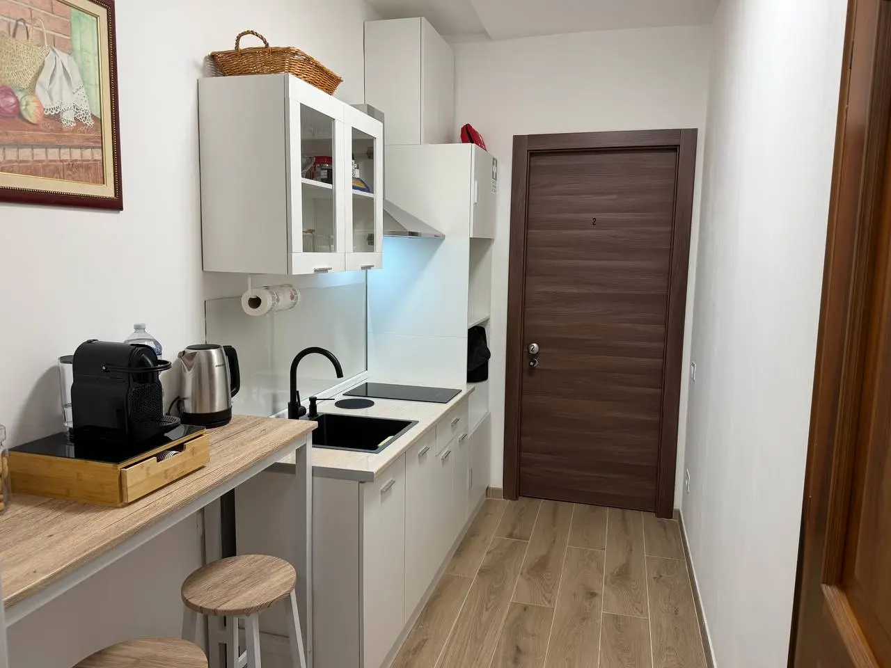 The shared kitchen at The Moment, Bergamo