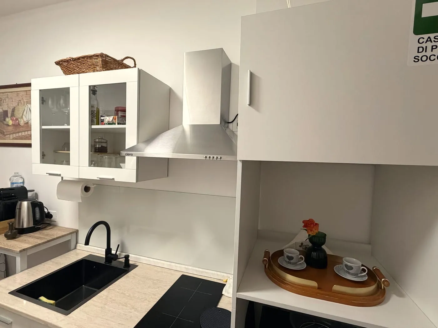 The shared kitchen at The Moment, Bergamo